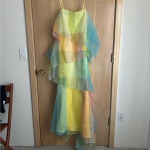 STAUD Colorful Ombré Kyla Dress
